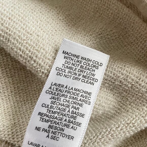 Frame Twisted Sweatshirt in Oatmeal Heather - Size: Large - Picture 9 of 9